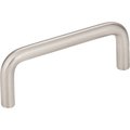 Elements By Hardware Resources 3" Center-to-Center Satin Nickel Torino Cabinet Wire Pull S271-3SN